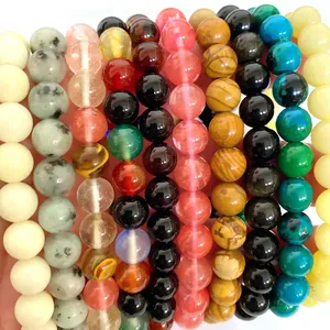 Hot Selling Crystal Bracelet Lucky Beads Bracelet Different Kinds Of Materials Bracelet For Men And Women