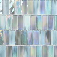 Chine Usine Vente Directe Salle de Bain Pas Cher Coloré Irisé Brillant Cristal Carreaux de Mosaïque de Verre pour Intérieurs Modernes Cuisine Mur
