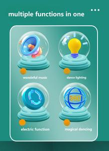 Jouet éducatif <span class=keywords><strong>pour</strong></span> enfants, méduse magique dansante, détection automatique des obstacles, jouet anti-stress <span class=keywords><strong>pour</strong></span> enfants, lumières et <span class=keywords><strong>musique</strong></span> - Product Image 6