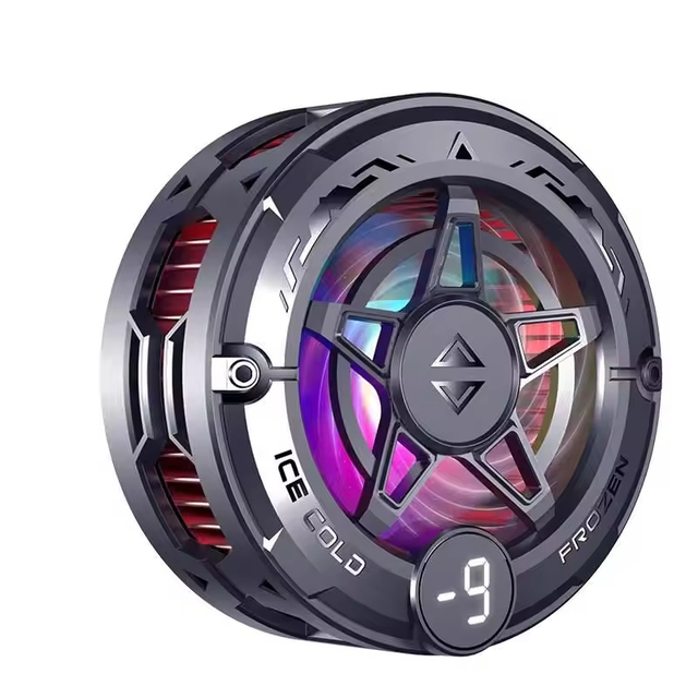 K20 Mobile Phone Radiator for Gaming Magnetic Semiconductor & Air Cooling Digital Display RGB Lights Genshin Impact Live