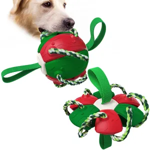 MewooFun新款棉绳狗玩具球宠物互动狗球绳狗训练用球