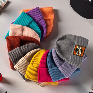 Gorro de Invierno Térmico Grueso <span class=keywords><strong>para</strong></span> Hombre y <span class=keywords><strong>Mujer</strong></span>, de Gran Circunferencia, con Bloques de Color, de Acrílico, Tejido, Cálido, de Lana - Product Image 4