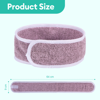 Super doux écologique charbon de bambou SPA bandeau lavable serviette tissu microfibre visage lavage du visage maquillage personnalisé Spa bandeau