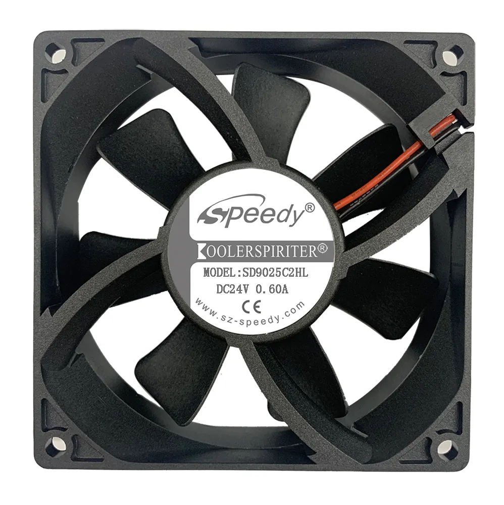 Ventilateur à débit d'air élevé 5V, 12V, 24V DC9225 Ventilateur CPU d'ordinateur