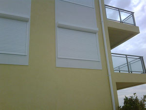 Sécurité électrique en alliage d'aluminium télécommande anti-tempête intérieur et volets roulants volets roulants enrouler stores de sécurité fenêtre - Product Image 6