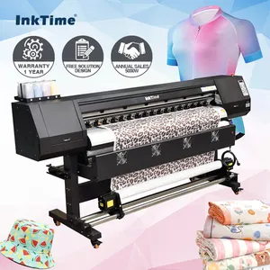 Garantie à vie Polyester tissu impression numérique textile 1900mm numérique sublimation tissu machine d'impression imprimante