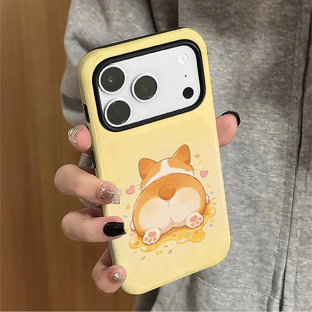 Corgi Butt Is Suitable for IPhone17ProMax Mobile Phone Case, Men's and Women's New Lenses, All-inclusive Anti-dropProtectiveCase