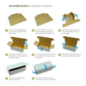 Le cercueil <span class=keywords><strong>pour</strong></span> animaux de compagnie de pont arc-<span class=keywords><strong>en</strong></span>-ciel écologique <span class=keywords><strong>en</strong></span> <span class=keywords><strong>carton</strong></span> peut contenir des animaux pesant de 10 à 25 livres <span class=keywords><strong>pour</strong></span> le transport funéraire ou la <span class=keywords><strong>crémation</strong></span> - Product Image 4