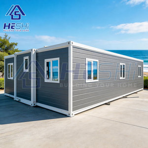 Casa Contenedor Expandible HESHi, Diseño de Villa Moderna, Forma Rectangular, Casa Móvil Prefabricada con Paredes de Vidrio y Vista Exterior - Product Image 2