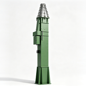 Mástil Telescópico de 4-12m con Manivela, Retráctil Portátil, Torre de Comunicación Móvil, Venta al por Mayor y Personalización Disponible - Product Image 3