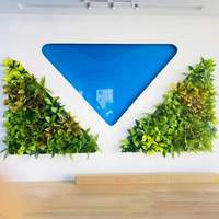 Desain baru dinding tanaman hijau Angin hutan gantungan dinding vertikal tanaman hijau buatan rumput dinding dekorasi kantor rumah