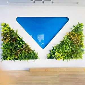 नया डिजाइन जंगल पवन हरे पौधे की दीवार खड़ी दीवार खड़ी कृत्रिम हरे पौधे घास की दीवार लटका कृत्रिम हरे पौधे घास की दीवार - Product Image 3