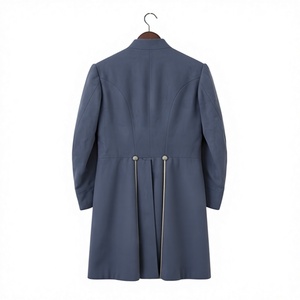 <b>Men's</b> Historical Uniform Set Frock Coat Double Breasted Woolen <b>Overcoat</b> Embroidered Style <b>Winter</b> - Product Image 4