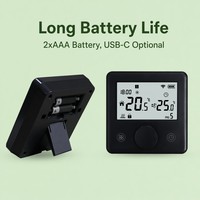 Kabelloser RF Smart WiFi Gas-Boiler-Thermostat Flexibles Design für Zuhause Büro Wohnzimmer Apartment - Programmierbare Steuerung 220V