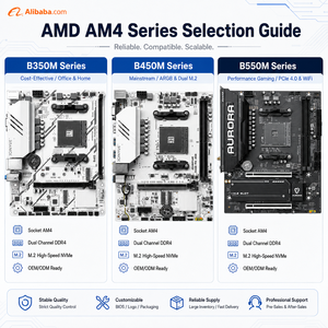 Placa Base JGINYUE AM4 B350 <span class=keywords><strong>B450</strong></span> B550 M-ATX DDR4 de Doble Canal, M.2 NVMe PCIe X16, 4x SATA 3.0, LAN Gigabit, para Ordenador de Escritorio - Product Image 2