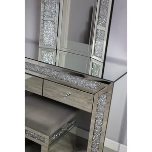 Modern Luxury Design Mirror Glass Vanity Storage Home Decor Luxury <strong>Art</strong> <strong>Deco</strong> Mirror Vanity Living Room Bedroom - Product Image 3