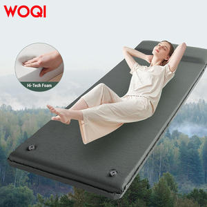 Colchoneta de Camping Woqi Rectangular para 1 Persona, Impermeable, de Espuma, Portátil, para Dormir al Aire Libre, Color Verde Océano Gris - Product Image 4