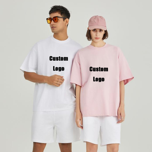 เสื้อยืดคอกลมแขนสั้นทรงโอเวอร์ไซส์ ผ้าคอตตอน 100% หนัก 310 กรัม ทรงหลวมไหล่ตก สไตล์สตรีทแวร์อเมริกัน ยูนิเซ็กส์  ผ้าเนื้อนุ่มแบบ 3 มิติ - Product Image 2