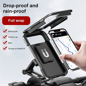 Support Vélo GPS Universel Magnétique et Réglable pour <span class=keywords><strong>Moto</strong></span> et Bicyclette avec Étui Étanche pour Écran Tactile, Rotation à 360° - Product Image 5