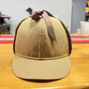 Sombrero de portador de doble ala Dairui para adultos y niños minimalista Color sólido básico ligero ciervo caza Detective sombrero - Product Image 5