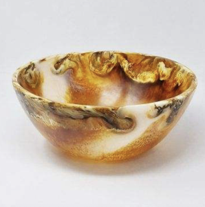 Bol de service élégant en résine verte polie fait main, vaisselle décorative pour fêtes, utilisation domestique et repas, moderne, artistique, léger - Product Image 6