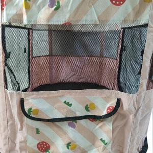 Recinto Portatile Personalizzabile per Animali Domestici in Plastica Oxford Ecologica con Vassoio in Plastica, Gabbia Morbida per Cani con Chiusura a Cerniera per Interni/Esterni - Product Image 5