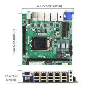 Adipcom EITX-7560 <span class=keywords><strong>Intel</strong></span> CPU LGA 1150 tùy chọn 2lan/4LAN/5lan máy chủ máy tính ITX Mini x86 Bo mạch chủ <span class=keywords><strong>DDR3</strong></span> Hỗ trợ 8GB bộ nhớ - Product Image 2