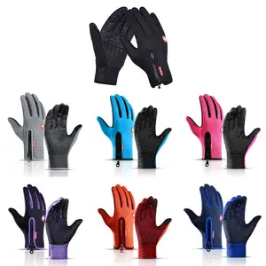 Factory Winter Cycling Gloves Touchscreen Waterproof Anti-slip Outdoor Sport Motorcycle Running Gloves For Gym Driving Riding
