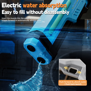 自动水枪带灯强力喷射自动吸水远程射击喷水器夏季儿童玩具 - Product Image 5