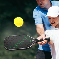Raquette de pickleball de haute qualité, 14 mm, en fibre de verre, lot de 2 avec sac de transport