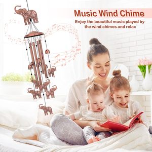 Elephant Wind Chimes Outdoor Giraffe <b>Gifts</b> for Women/Men/Mom/Wife/Grandma Birthday <b>Gifts</b> <b>Memorial</b> <b>Gift</b> Metal WindChime - Product Image 6