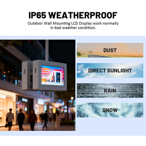 Pantalla de Señalización Digital de 49 Pulgadas, IP65 Impermeable, con Recubrimiento Antideslumbrante para Exteriores, Ideal para Centros Comerciales y Comunicación de Información - Product Image 3