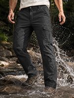 Nouveaux pantalons cargo fonctionnels pour hommes, plusieurs poches à fermeture auto-agrippante, pantalons longs décontractés à jambe droite pour sports de plein air
