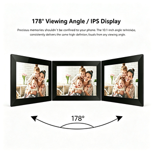 Écran tactile de 10,1 pouces, partagez photos et vidéos via Frameo, cadre numérique à rotation automatique, photo et vidéo - Product Image 2