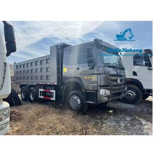 Camion benne minier Sinotruck Howo d'occasion 6x4, 18 mètres cubes, 10 roues, 371/375 CV, avec moteur et pompe de boîte de vitesses, livraison mondiale - Product Image 1