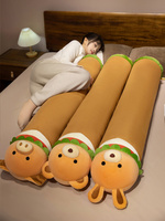 Coussins en peluche longs en forme d'animaux sur le thème des burgers - Super doux pour les anniversaires, les câlins, le sommeil et la décoration de chambre pour tous les âges