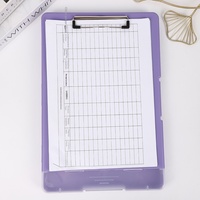 Boîte à documents étanche A4 avec emplacement pour stylo, boîte de rangement multifonctionnelle pour papier, boîte d'archives, tableau d'écriture, clip, modèle 8215, possibilité d'imprimer un logo