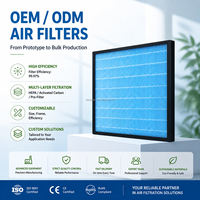 Filtre à air HEPA H12 H13 de remplacement pour purificateur d'air, pièces détachées de filtre HEPA personnalisées, filtres à air plissés