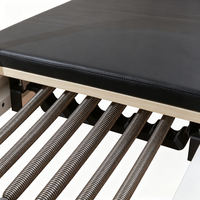 Reformer de Pilates pliable en alliage d'aluminium, lit d'entraînement portable avec appui-tête réglable, séparateur à ressorts, poulie à voile, pour la santé