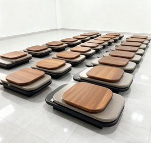 Современный простой вращающийся Овальный центральный стол уникальный дизайн вращающийся деревянный журнальный столик для виллы декоративный для дома - Product Image 1