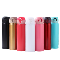 Nuevo Termo de Acero Inoxidable 304, Color Sólido, Simple y Moderno, Taza para Auto, Portátil para Exteriores, Regalo Ideal
