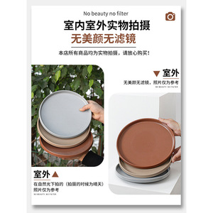 Platos de Melamina de Dos Tonos Xiang Yuan Mei, Platos Redondos Aptos para Lavavajillas, Plato para Comida de Hotel - Product Image 2