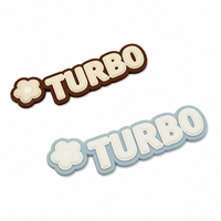 Autocollants 3D de luxe pour logo/emblème de voiture SPORT en relief, en gel crème, dessin animé, auto-adhésifs avec décor floral, personnalisables pour véhicule DIY