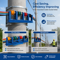 Reboil RB-CS Rostfreie Verbund-Wandhalterung für Kabel, Niederspannungs-Luftleitungsstütze, Schäkelhalterung zur Vermeidung von Beschädigungen