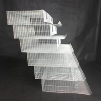Nouvelle cage à batterie pour cailles de type H, 6 niveaux, galvanisée, HaoKai HK6-400, pour élevage de cailles pondeuses