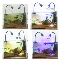Lámpara LED para Acuario de Enfoque Variable, Alta Luminosidad, con Abrazadera de Aleación de Aluminio, Luz Decorativa para Plantas Acuáticas y Peces