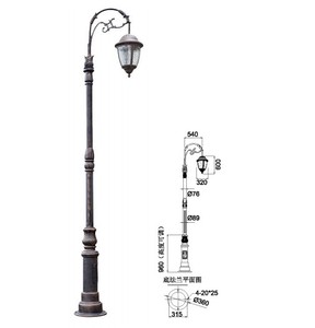 Park Villa lambası avrupa lüks bahçe lambası sokak lambası fabrika doğrudan satış yüksek kalite - Product Image 2