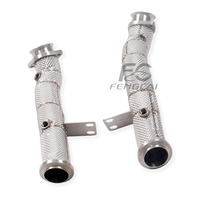 Collecteur d'échappement direct personnalisé pour Mercedes-Benz W205 W213 C43 E43 E400 3.0T en acier inoxydable isolé – Tube de test pour amélioration de puissance