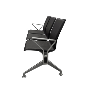 Silla de Espera Resistente de 3 Plazas con Reposabrazos para Uso en Múltiples Escenarios en Hospitales y Bancos - Product Image 4