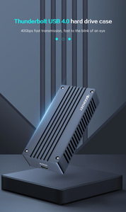 Nouvel adaptateur <span class=keywords><strong>Thunderbolt</strong></span> <span class=keywords><strong>4</strong></span> 40 Gbps rapide, boîtier de <span class=keywords><strong>disque</strong></span> <span class=keywords><strong>dur</strong></span> 8 To, USB <span class=keywords><strong>4</strong></span>.0 Type-C en aluminium, boîtier SSD, câble noir/gris - Product Image 2